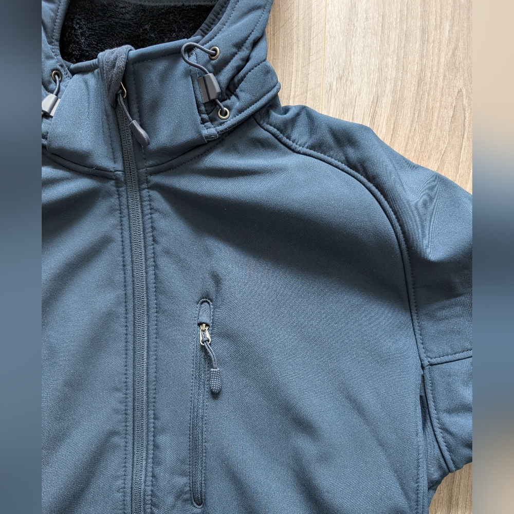 Men's Blue Softshell Jacket - Picture 6 of 11